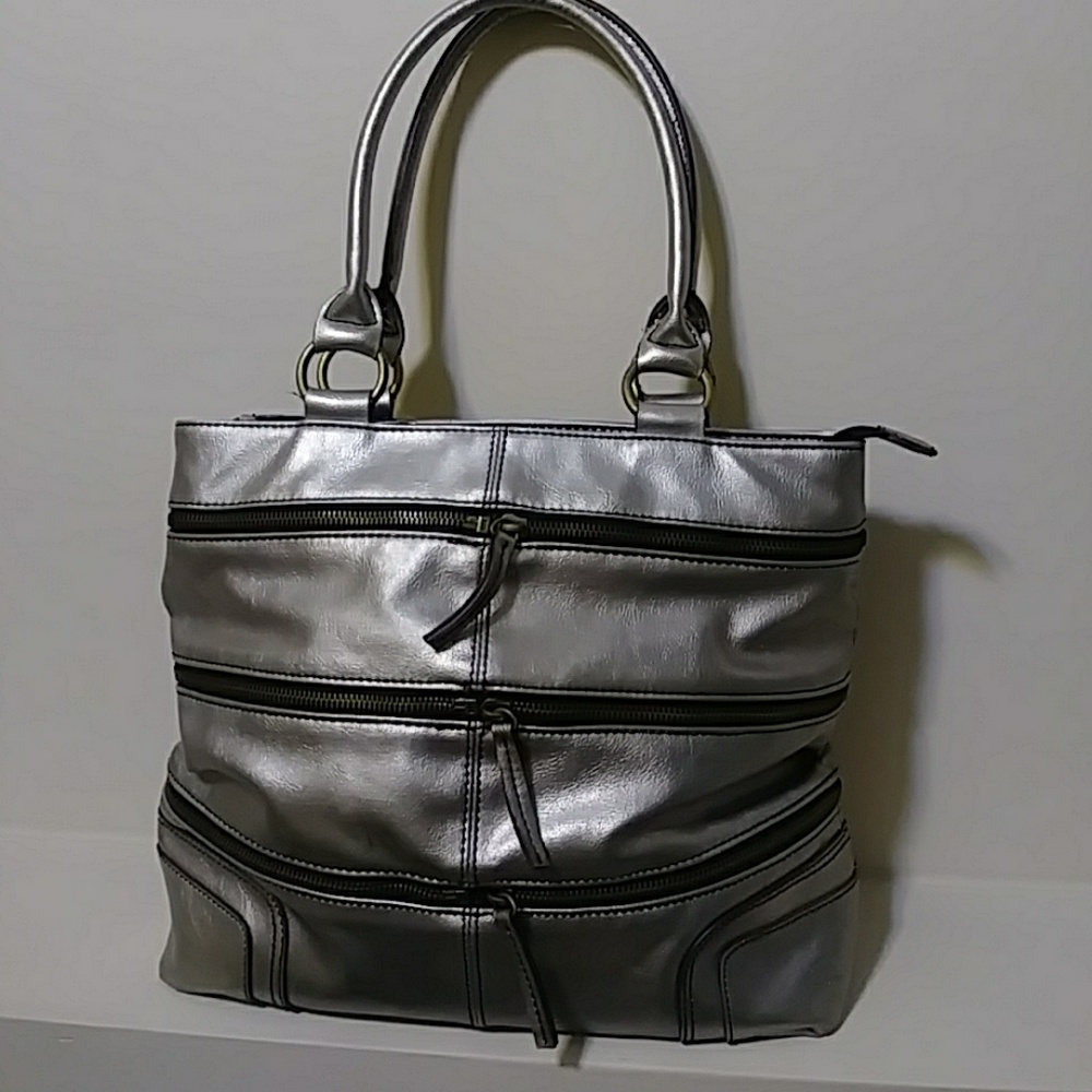 Silver lather bag in good Condition like New .